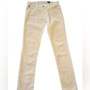 AG The Stilt Cigarette Leg Corduroy Pants Size 26R